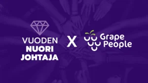 Vuoden Nuori Johtaja x Grape People.